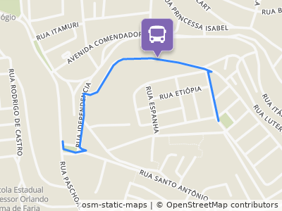 Mapa da parada