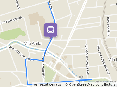 Mapa da parada