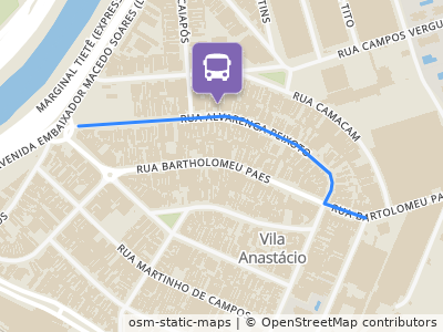 Mapa da parada