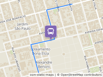 Mapa da parada