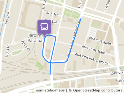 Mapa da parada