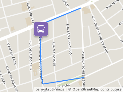 Mapa da parada
