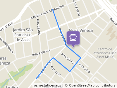 Mapa da parada