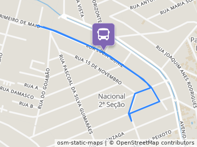 Mapa da parada