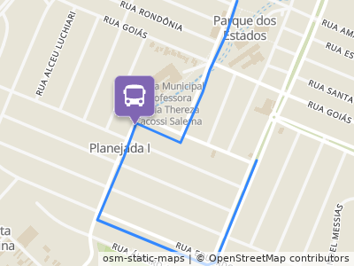 Mapa da parada
