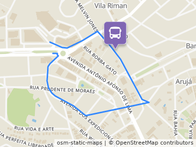 Mapa da parada