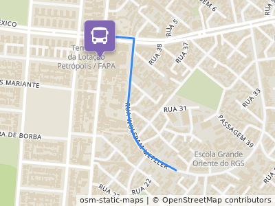 Mapa da parada