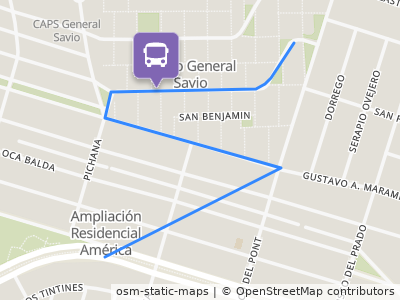 Mapa da parada