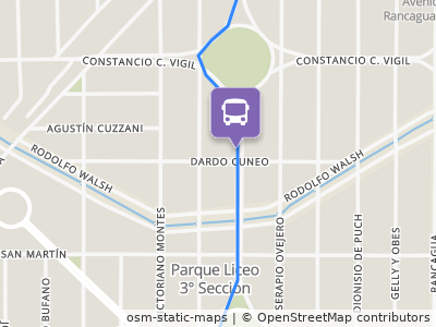 Mapa da parada