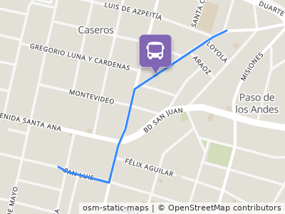 Mapa da parada