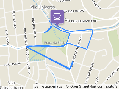 Mapa da parada