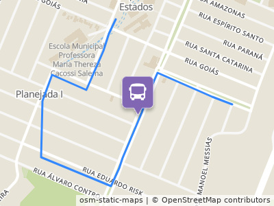 Mapa da parada