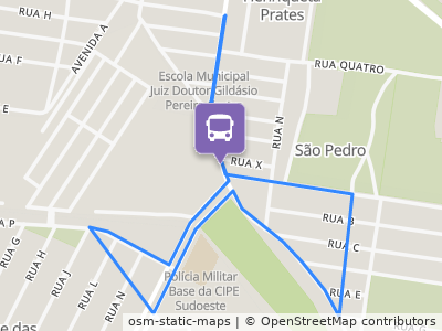 Mapa da parada