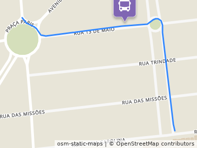 Mapa da parada