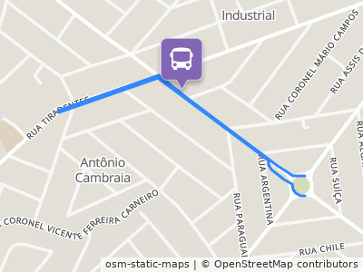 Mapa da parada