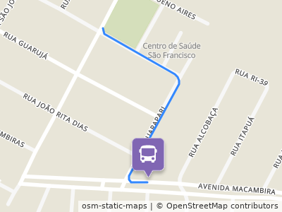 Mapa da parada