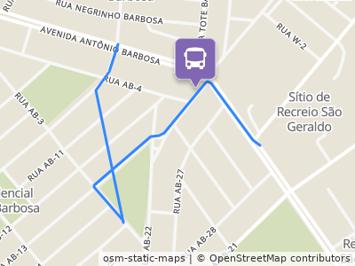 Mapa da parada