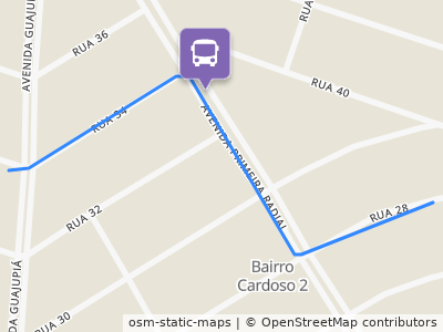 Mapa da parada
