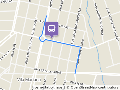 Mapa da parada
