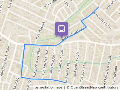 Mapa da parada