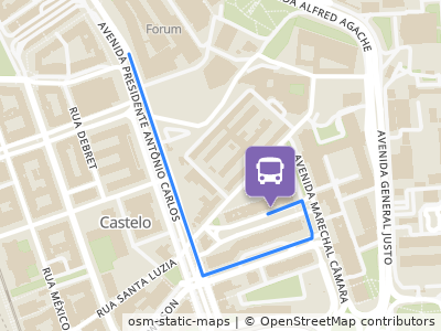 Mapa da parada