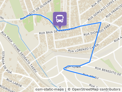 Mapa da parada