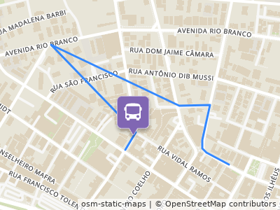 Mapa da parada