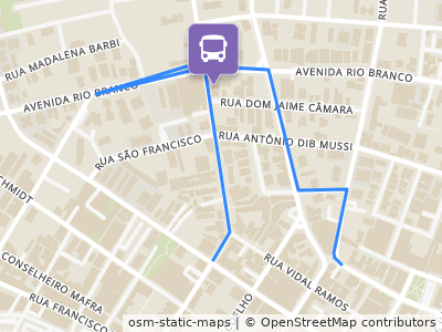 Mapa da parada