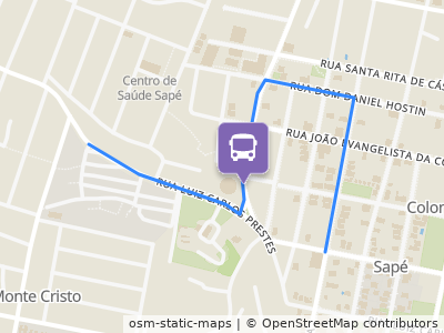 Mapa da parada