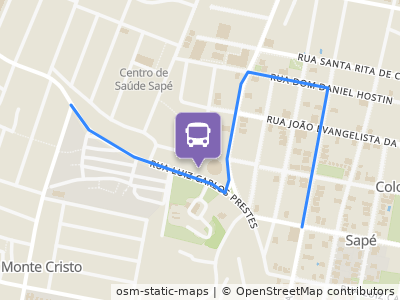 Mapa da parada
