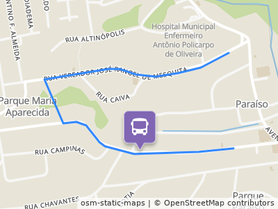Mapa da parada
