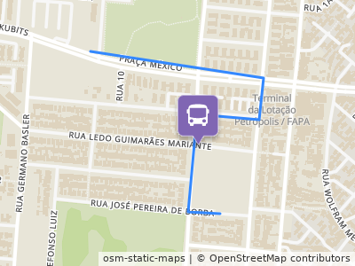 Mapa da parada