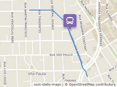 Mapa da parada