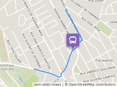 Mapa da parada