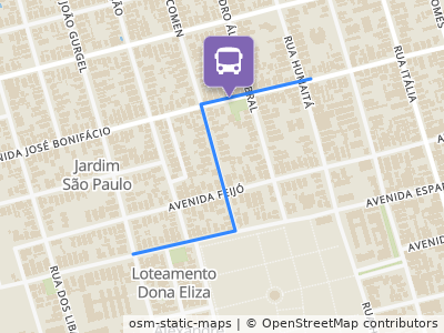 Mapa da parada
