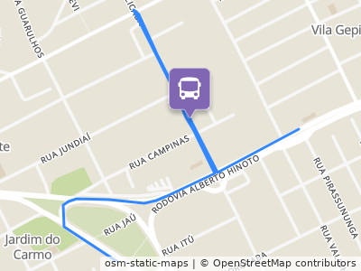 Mapa da parada