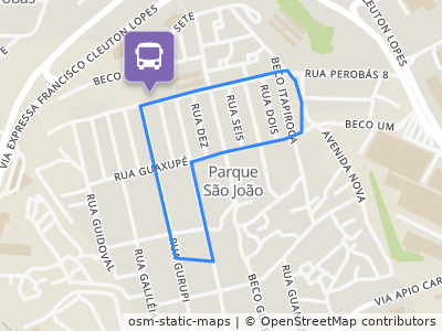 Mapa da parada