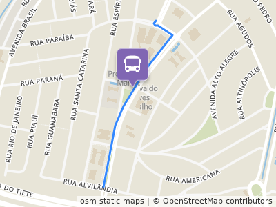Mapa da parada