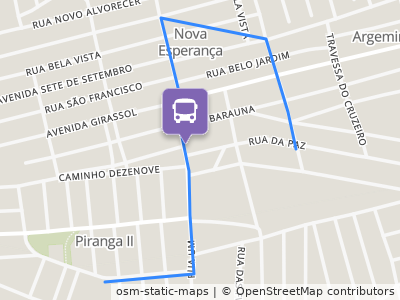 Mapa da parada
