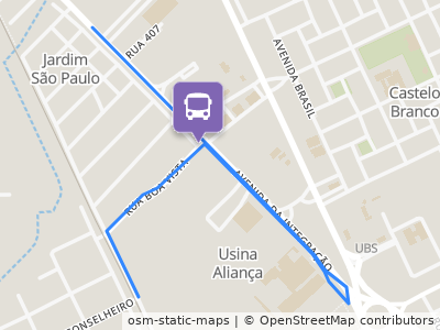 Mapa da parada