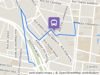 Mapa da parada