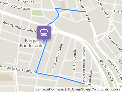 Mapa da parada