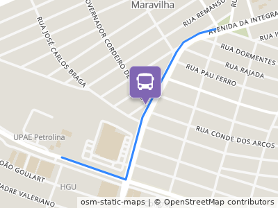 Mapa da parada