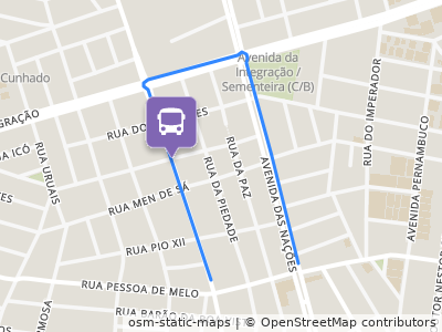 Mapa da parada