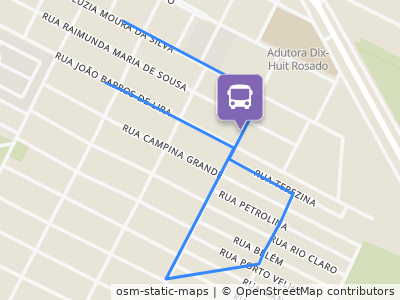 Mapa da parada