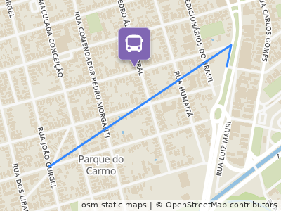 Mapa da parada