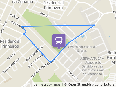 Mapa da parada