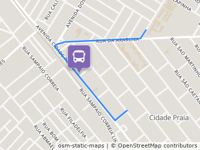 Mapa da parada