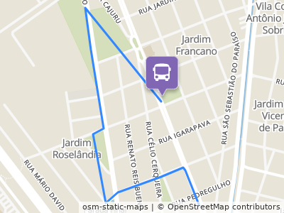 Mapa da parada